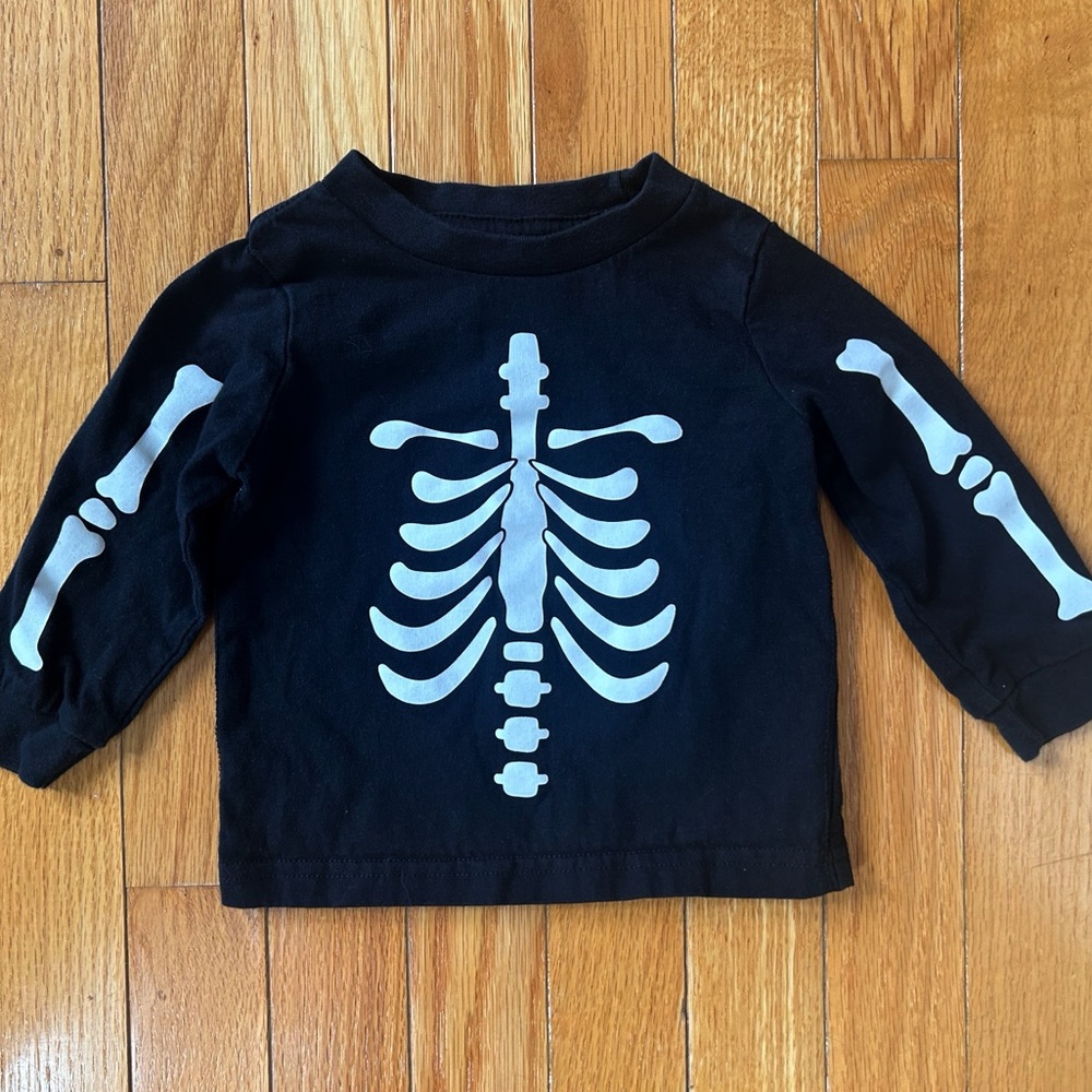 Carter’s Halloween Skeleton Top Size 12 months